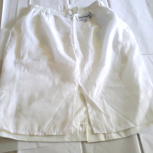 Norton McNaughton USA New Linen Look Straight Pencil SKIRT Back Slit Women's 10 - Picture 10 of 12